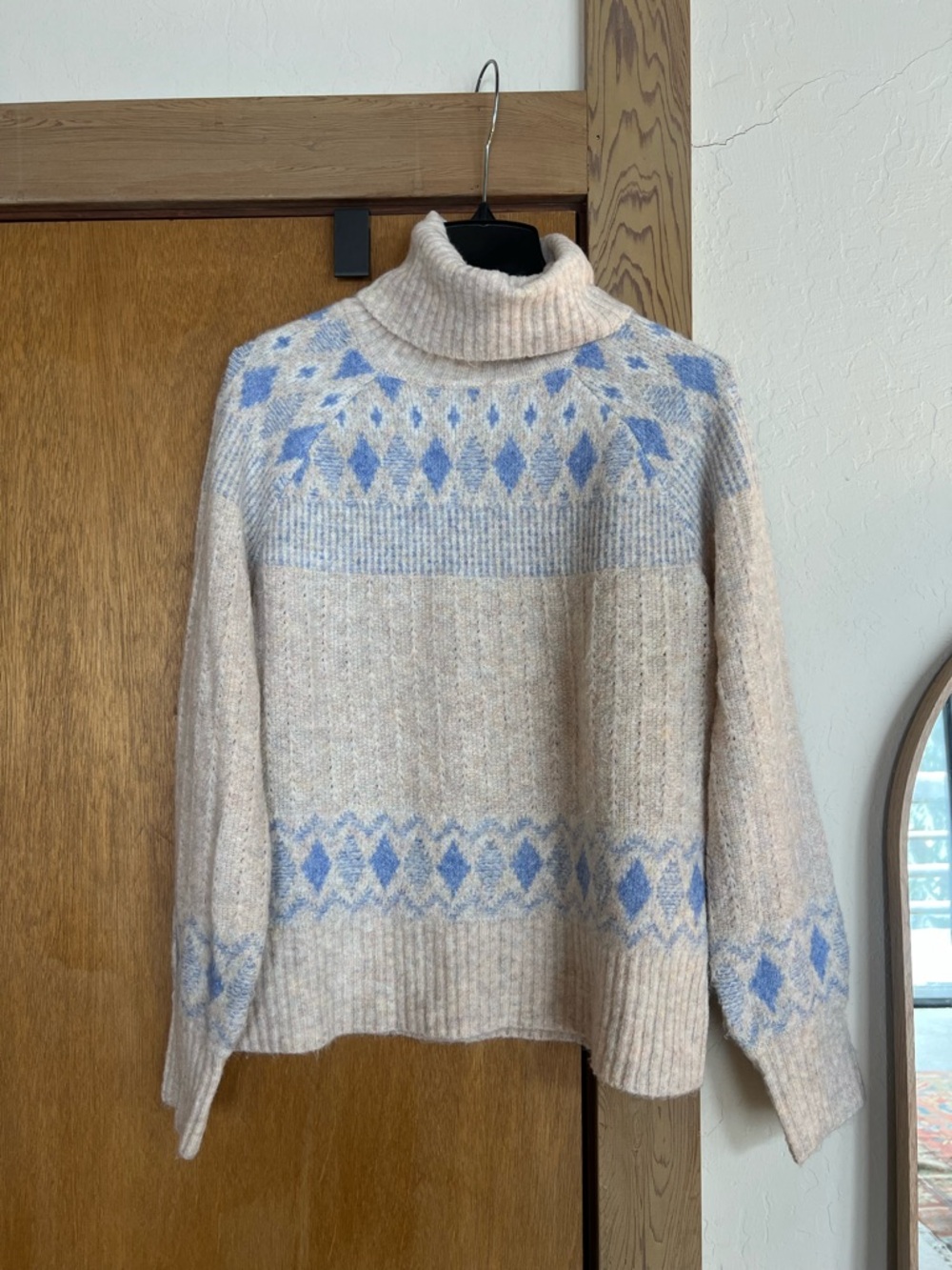 Nicole Miller Artelier fair isle turtleneck sweater